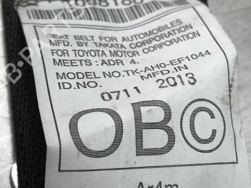 Rear center seatbelt LEXUS IS III (_E3_) 300h (AVE30_, AVE30R) | BP13173986I27 