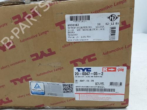 Right headlight DAEWOO MATIZ (M100, M150) 0.8 | BP10838884C29 
