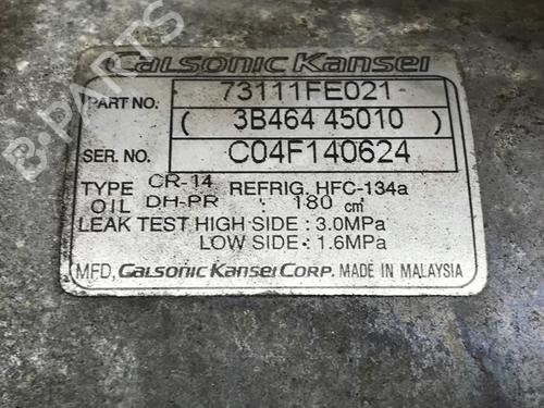 AC compressor SUBARU IMPREZA Estate (GG) 2.0 AWD (GG9) | BP10859545M34 