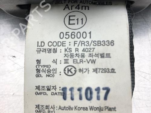 Rear center seatbelt KIA SPORTAGE III (SL) 1.6 GDI | BP17685186I27 