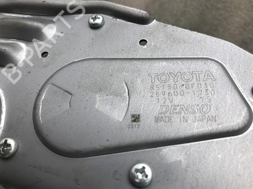 Rear wiper motor TOYOTA VERSO (_R2_) 1.6 D4-D (WAR20_) | BP12580776M102 