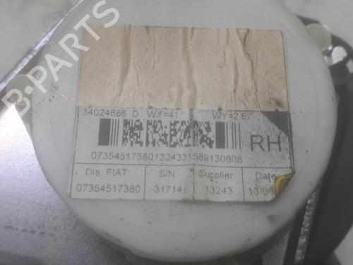 Rear right seatbelt FIAT 500 (312_) 1.2 (312AXA1A) | BP11710455I28