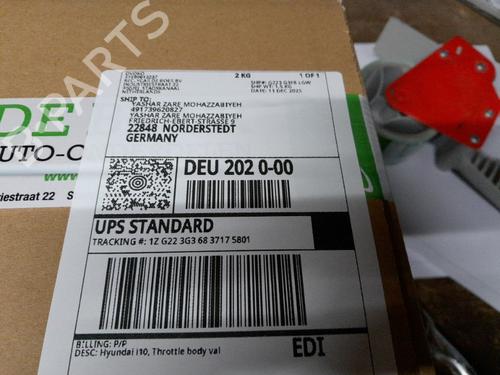 Throttle body HYUNDAI i10 I (PA) 1.2 | BP31150628M82