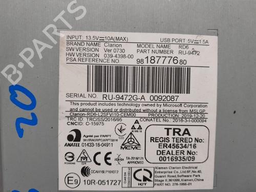 Control unit CITROËN C3 III (SX) 1.2 PureTech 82 | BP36139531M11 - Image 3
