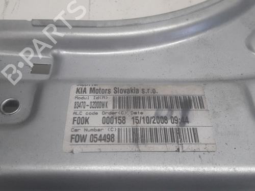 Rear left window mechanism KIA SPORTAGE II (JE_, KM_) 2.0 i 16V | BP11254860C24 