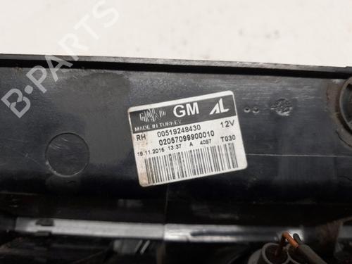 Right taillight OPEL COMBO Box Body/MPV (X12) 1.6 CDTI (B05) | BP19802778C35 