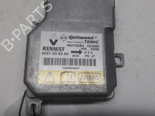 Airbag Kit RENAULT TWINGO II (CN0_) 1.2 Turbo (CN0C, CN0F) | BP11819209C86 