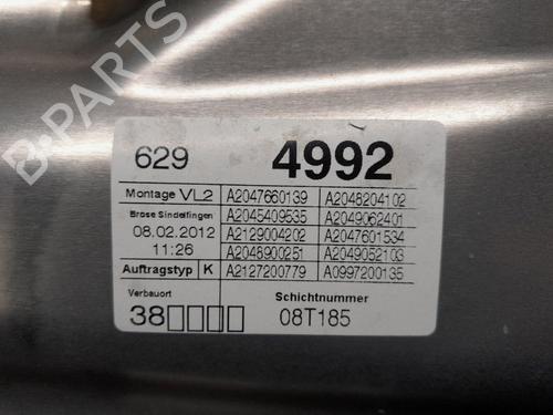 Front left window mechanism MERCEDES-BENZ C-CLASS (W204) C 220 CDI (204.002) | BP21056109C22 