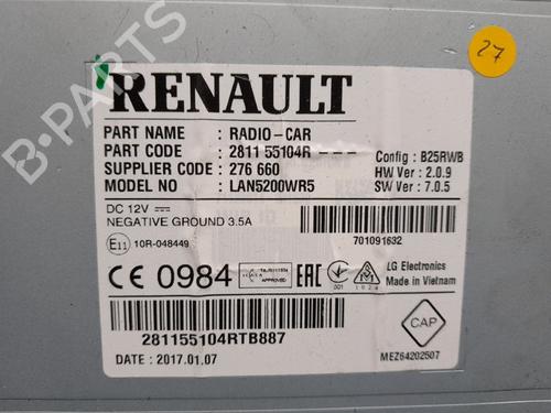 Radio RENAULT CAPTUR I (J5_, H5_) 0.9 TCe 90 | BP30498750E6 - Image 3