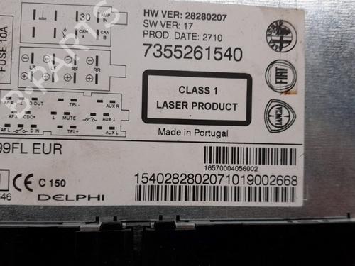 Radio FIAT GRANDE PUNTO (199_) 1.3 D Multijet | BP15794635E6 