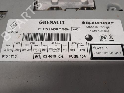 Radio RENAULT MEGANE III Grandtour (KZ0/1) 2.0 CVT (KZ0G, KZ1P) | BP25478647E6