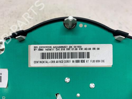 Instrument cluster CITROËN C3 II (SC_) 1.6 HDi | BP39516506C47 - Image 3