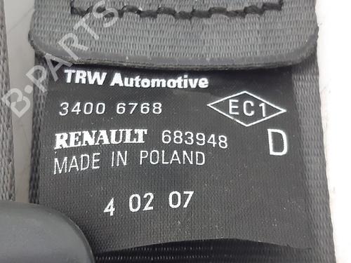 Rear right seatbelt RENAULT CLIO III (BR0/1, CR0/1) 1.2 16V (BR02, BR0J, BR11, CR02, CR0J, CR11) | BP10807142I28 