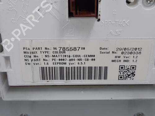 Instrument cluster PEUGEOT 208 I (CA_, CC_) 1.2 VTI 82 | BP17027307C47 