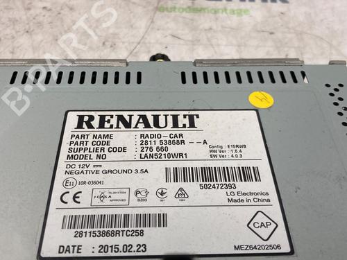 Radio RENAULT CLIO IV (BH_) 1.5 dCi 90 | BP21599917E6 