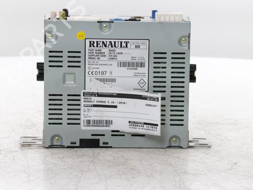 Used Radio Radio RENAULT ESPACE V (JR_) 1.6 TCe 200 (200 hp) 33697271 33697271