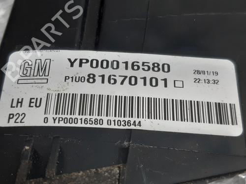 Left taillight OPEL GRANDLAND / GRANDLAND X (A18, P1UO) 1.2 (75) | BP19060439C34 