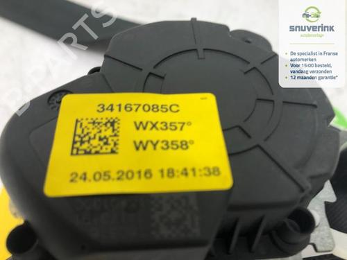 Rear left seatbelt RENAULT TWINGO III (BCM_, BCA_) 1.0 SCe 70 (BCMB) | BP40579987I29 - Image 2