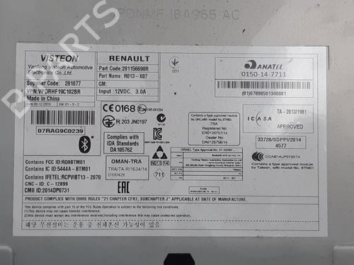 Radio RENAULT TWINGO III (BCM_, BCA_) 1.0 SCe 70 | BP16409617E6 