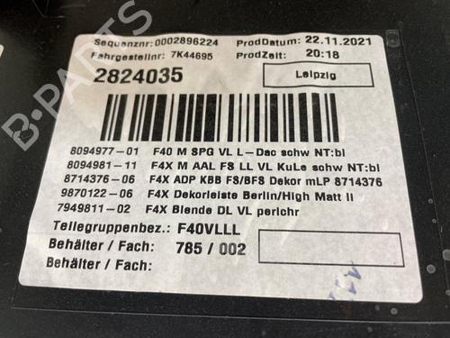 Venstre frontpanel BMW 1 (F40) 118 i | BP36538051C58  - Image 5