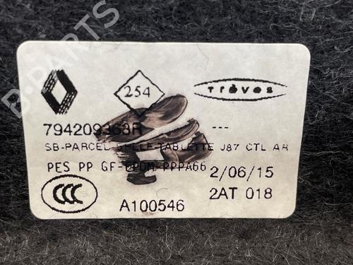 Rear parcel shelf RENAULT CAPTUR I (J5_, H5_) 0.9 TCe 90 | BP31261480C85 - Image 5