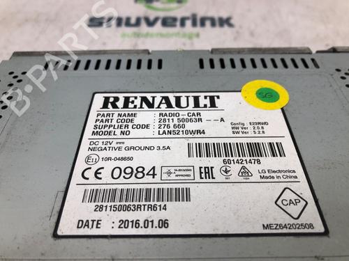 Radio RENAULT CLIO IV Grandtour (KH_) 1.5 dCi 90 (KHN3, KHN4) | BP19306652E6 