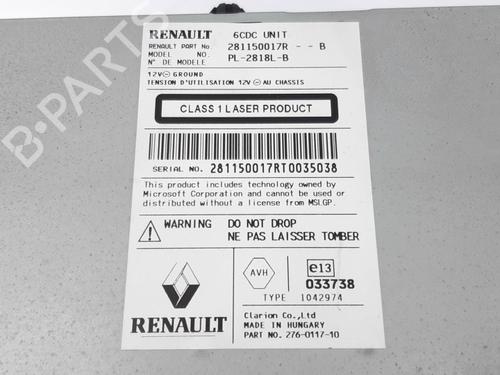 Radio RENAULT LAGUNA III Grandtour (KT0/1) 2.0 dCi GT (KT11, KT1E, KT1N) | BP10800972E6 