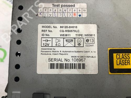 Radio PEUGEOT 107 (PM_, PN_) 1.0 | BP13034647E6 