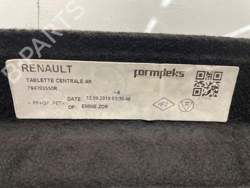 Rear parcel shelf RENAULT CLIO V (B7_) 1.0 TCe 100 (B7MT) | BP29640858C85