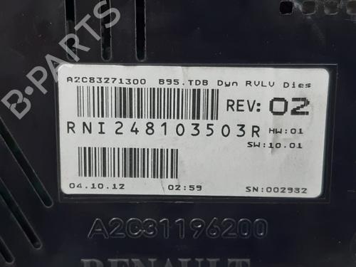 Instrument cluster RENAULT MEGANE III Hatchback (BZ0/1_, B3_) 1.5 dCi (BZ0C) | BP24164943C47 