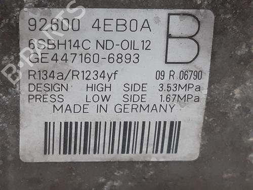 AC compressor NISSAN QASHQAI II SUV (J11, J11_) 1.2 DIG-T | BP19577131M34 