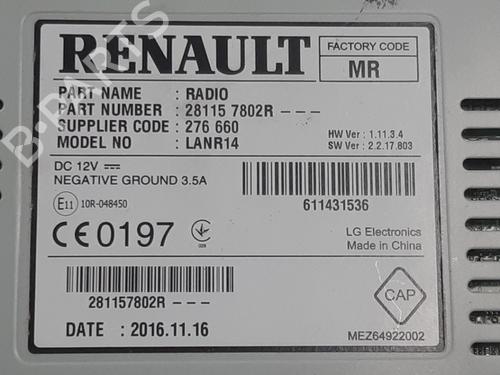 Radio RENAULT TALISMAN (LP_) 1.6 TCe 150 | BP24160324E6 