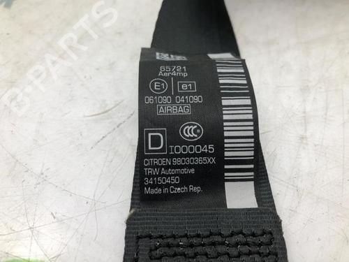 Front right seatbelt CITROËN C3 II (SC_) 1.2 VTi 82 | BP40581441I25 - Image 2