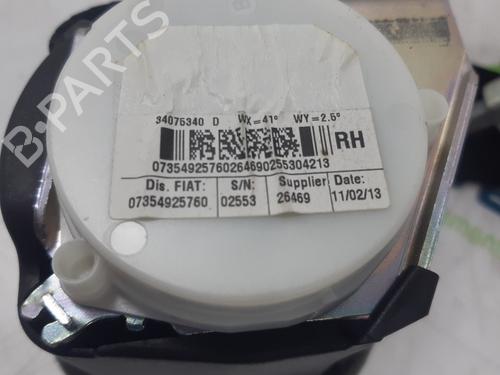 Rear right seatbelt FIAT 500 (312_) 1.2 (312AXA1A) | BP12141599I28 