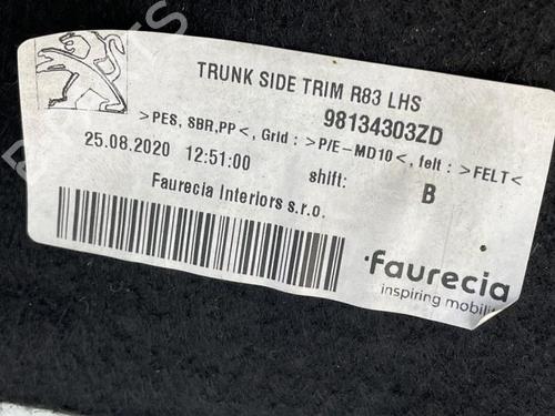 Boot lining PEUGEOT 508 II (FB_, FH_, F3_) Hybrid 225 (F35GQU) | BP40588918I3 - Image 3