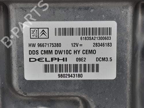Engine control unit (ECU) PEUGEOT 508 I (8D_) 2.0 HDi Hybrid4 AWC | BP23987533M57 - Image 3