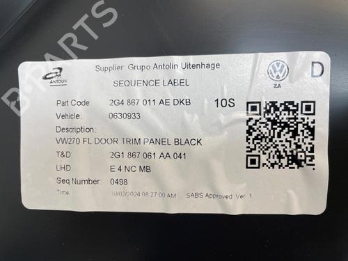 Front left panel VW POLO VI (AW1, BZ1, AE1) 1.0 TSI | BP36090168C58 - Image 4
