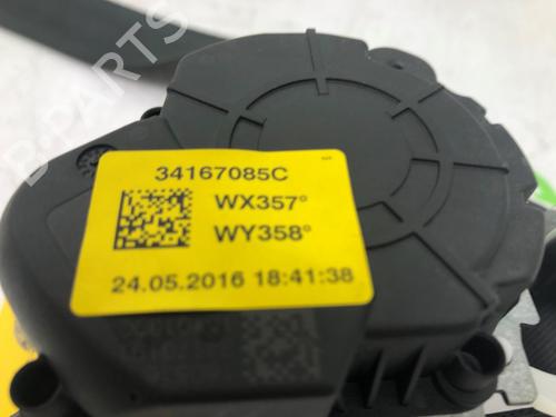 Rear left seatbelt RENAULT TWINGO III (BCM_, BCA_) 1.0 SCe 70 (BCMB) | BP18414014I29 