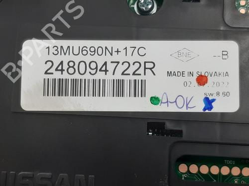 Instrument cluster RENAULT CAPTUR II (HF_) TCe 90 (HFM6) | BP24160302C47 