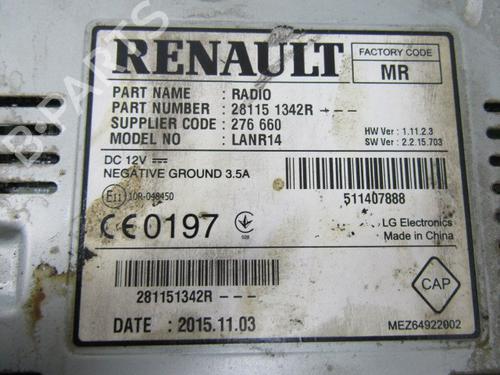 Radio RENAULT TALISMAN (LP_) 1.6 TCe 150 | BP11047390E6 