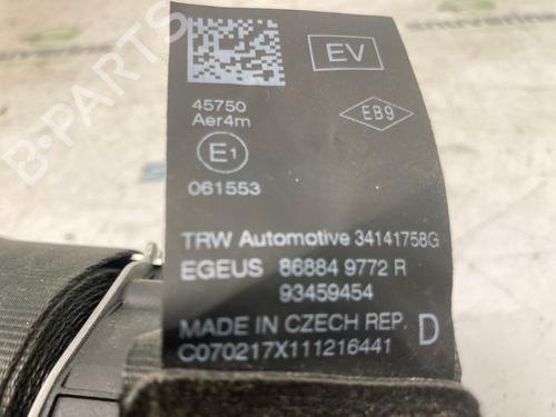 Front right seatbelt RENAULT TRAFIC III Van (FG_) 1.6 dCi 125 (FGMH) | BP24166628I25 - Image 4