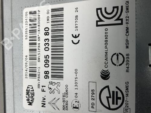 Radio PEUGEOT 208 I (CA_, CC_) 1.2 VTI 82 | BP18247408E6 