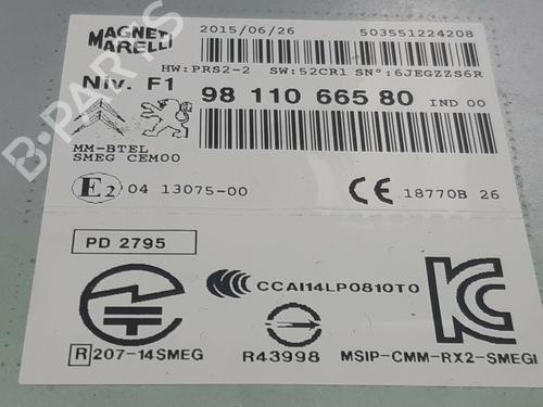 Radio PEUGEOT 208 I (CA_, CC_) 1.2 VTI 82 | BP11047412E6 