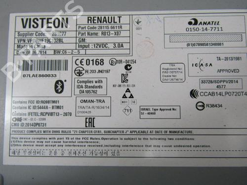 Bilradio RENAULT TWINGO III (BCM_, BCA_) 1.0 SCe 70 | BP11047391E6 