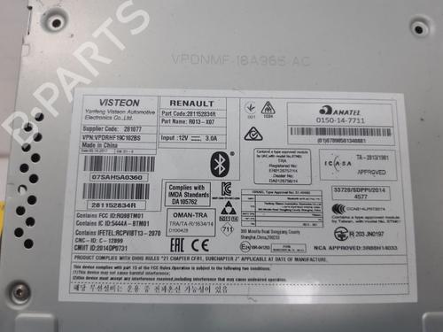 Radio RENAULT TWINGO III (BCM_, BCA_) 1.0 SCe 70 | BP20158505E6 