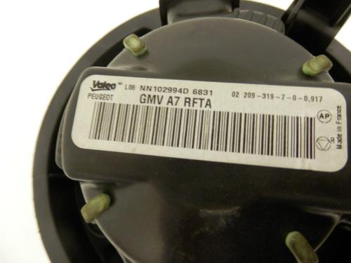 Used Heater blower motor Heater blower motor PEUGEOT 207 SW (WK_) 1.4 16V (95 hp) 10785736 10785736