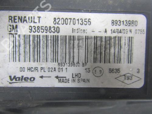 Right headlight RENAULT TRAFIC II Van (FL) 2.0 dCi 90 (FL0H) | BP16408714C29 