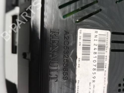 Instrument cluster RENAULT MEGANE III Hatchback (BZ0/1_, B3_)  | BP9969838C47 