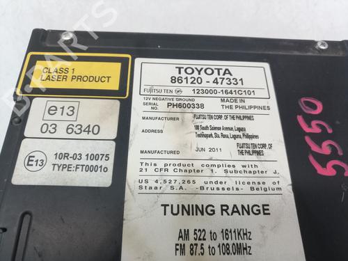 Radio TOYOTA PRIUS (_W3_) 1.8 Hybrid (ZVW3_) | BP32397602E6