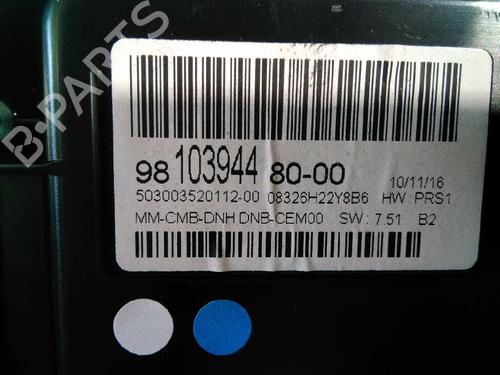 Instrument cluster PEUGEOT 3008 I MPV (0U_) 1.6 HDi 115 / BlueHDi 115 | BP5114043C47 
